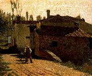 Giuseppe Abbati Abbati Lattaio di Piagentina oil painting